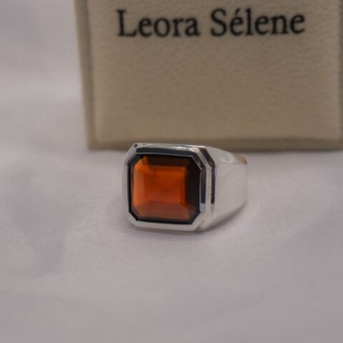 hassonite garenet mens ring